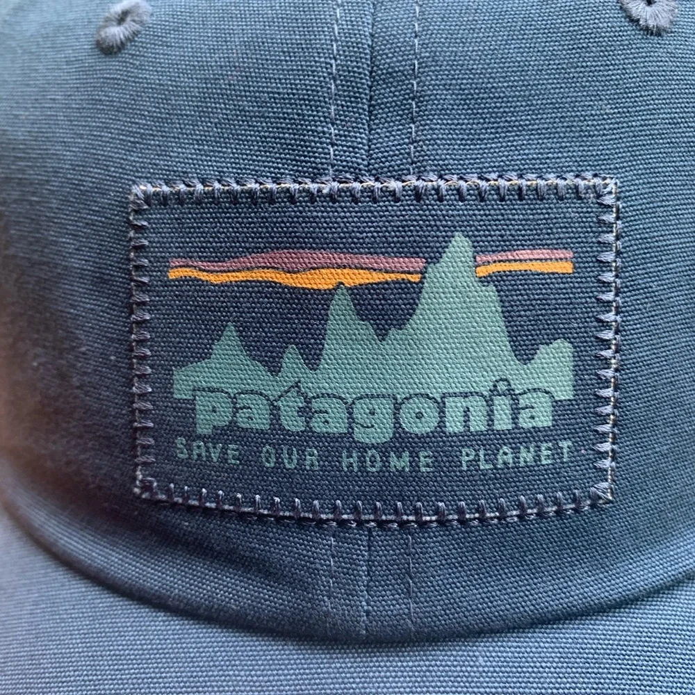 NWT Patagonia Blue Hat - Blue Skyline & “Save Our Planet Earth”